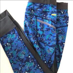 Lole High Waisted Blue Camo Pants
